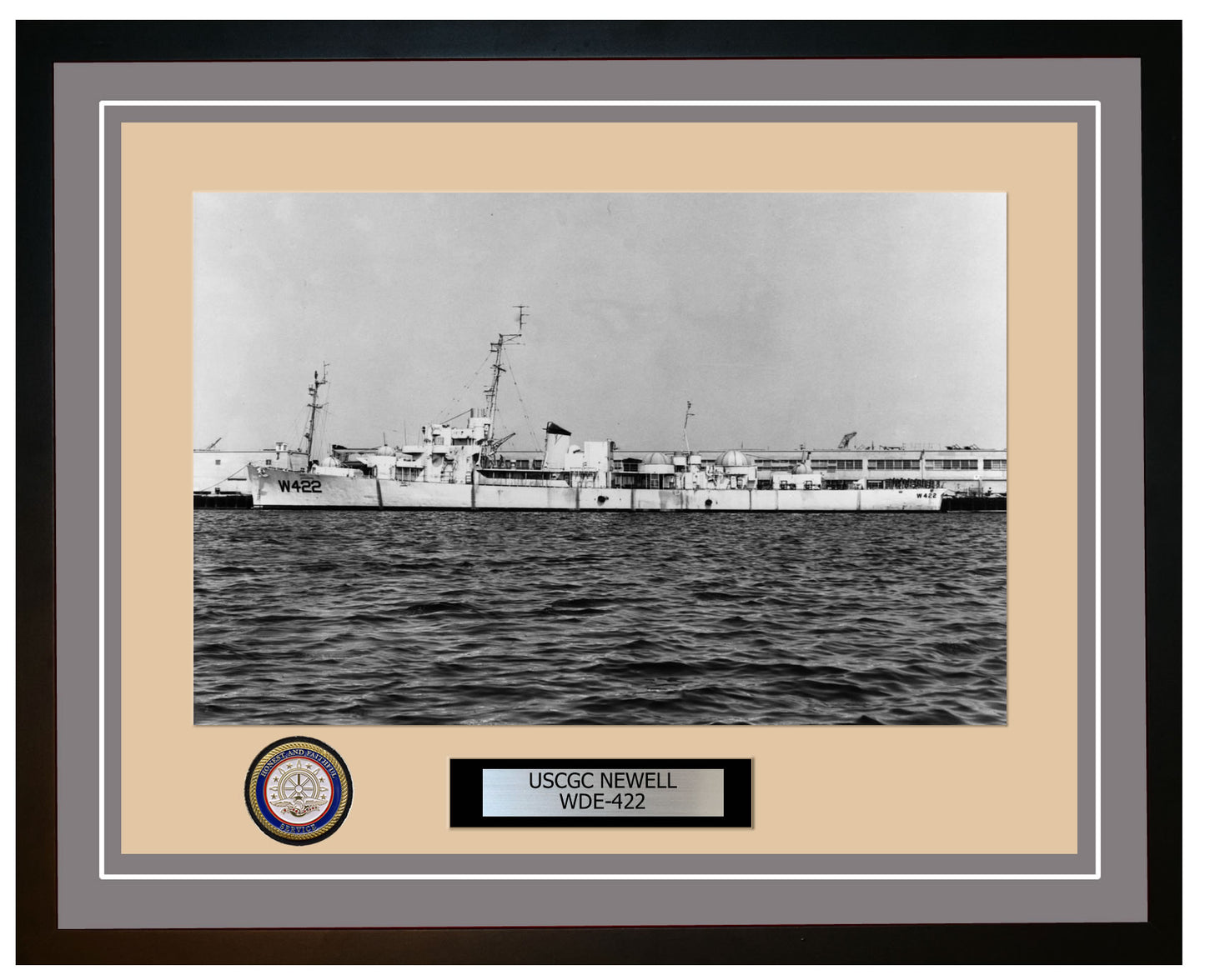 USCGC NEWELL WDE 422 Framed Coast Guard Ship Photo Grey 293WDE422
