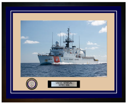 USCGC SENECAL WMEC 906 Framed Coast Guard Ship Photo Blue 295WMEC906