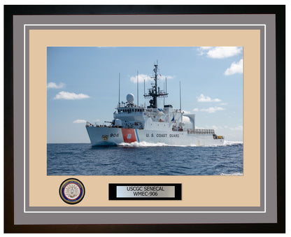 USCGC SENECAL WMEC 906 Framed Coast Guard Ship Photo Grey 295WMEC906