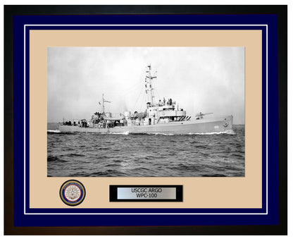USCGC ARGO WPC 100 Framed Coast Guard Ship Photo Blue 309WPC100