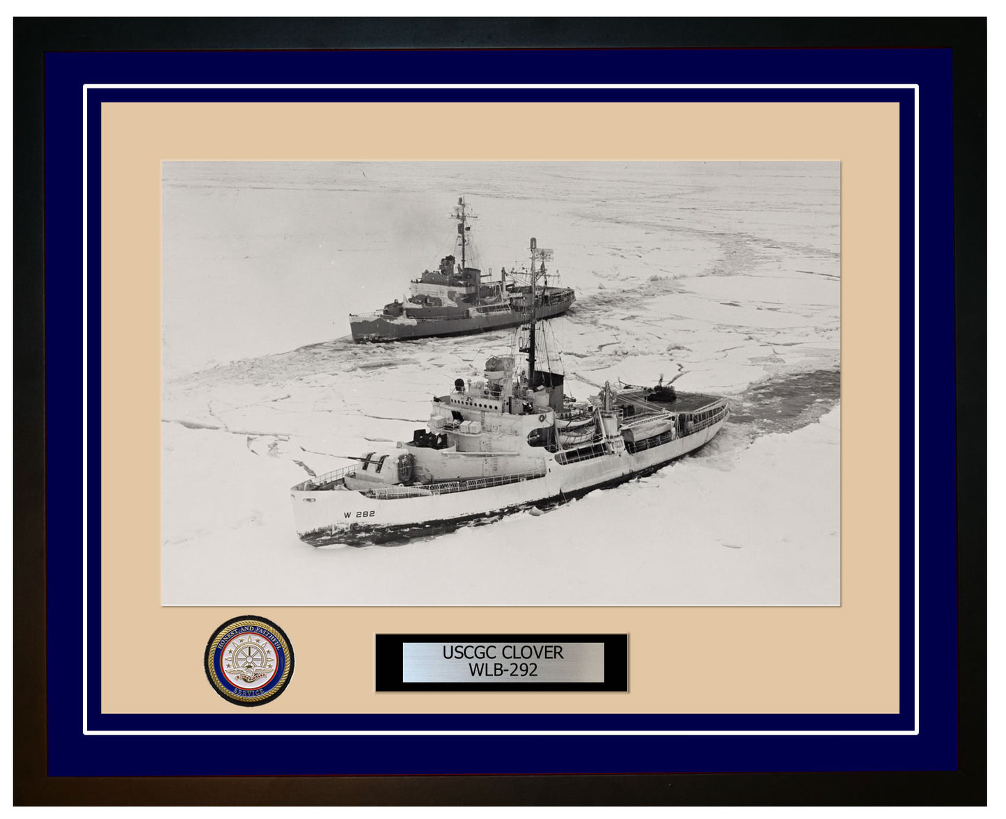 USCGC CLOVER WLB 292 Framed Coast Guard Ship Photo Blue 310WLB292