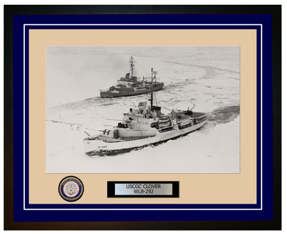 USCGC CLOVER WLB 292 Framed Coast Guard Ship Photo Blue 310WLB292