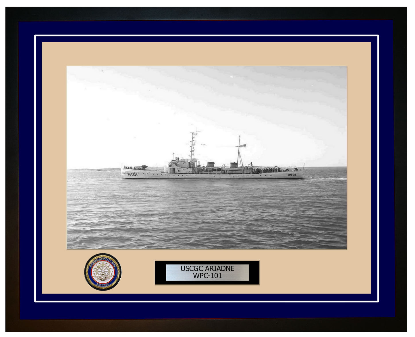 USCGC ARIADNE WPC 101 Framed Coast Guard Ship Photo Blue 311WPC101