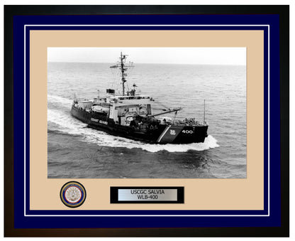 USCGC SALVIA WLB 400 Framed Coast Guard Ship Photo Blue 312WLB400