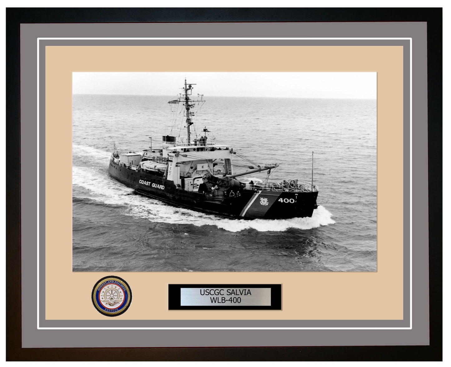 USCGC SALVIA WLB 400 Framed Coast Guard Ship Photo Grey 312WLB400