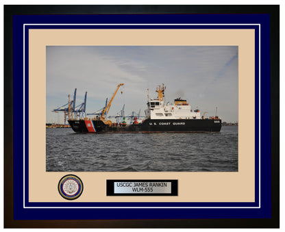 USCGC JAMES RANKIN WLM 555 Framed Coast Guard Ship Photo Blue 40WLM555