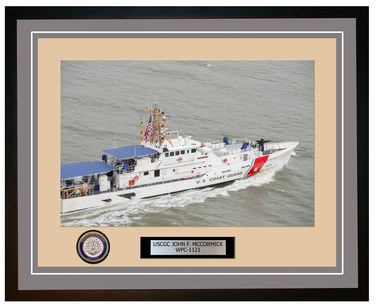 USCGC JOHN F. MCCORMICK WPC 1121 Framed Coast Guard Ship Photo Grey 41WPC1121