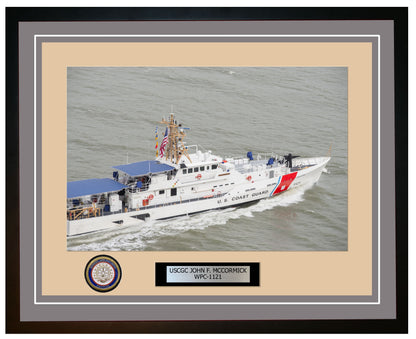 USCGC JOHN F. MCCORMICK WPC 1121 Framed Coast Guard Ship Photo Grey 41WPC1121