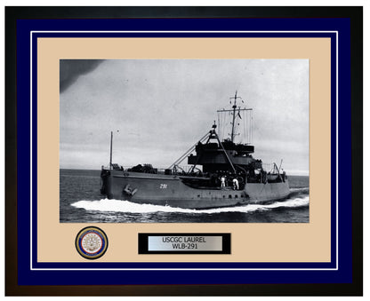 USCGC LAUREL WLB 291 Framed Coast Guard Ship Photo Blue 52WLB291