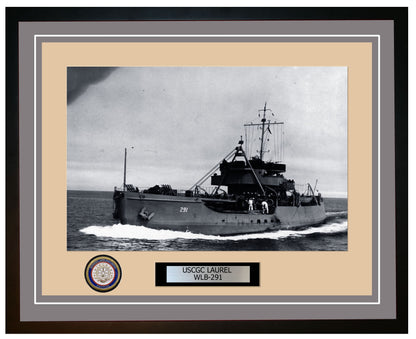 USCGC LAUREL WLB 291 Framed Coast Guard Ship Photo Grey 52WLB291