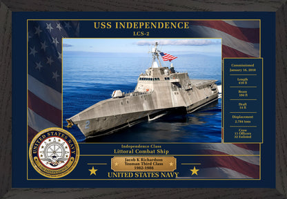 USS Independence LCS-2 Framed Patriotic Photo