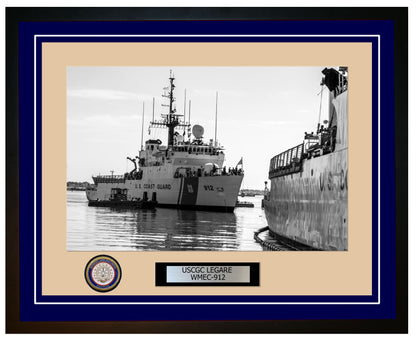 USCGC LEGARE WMEC 912 Framed Coast Guard Ship Photo Blue 56WMEC912