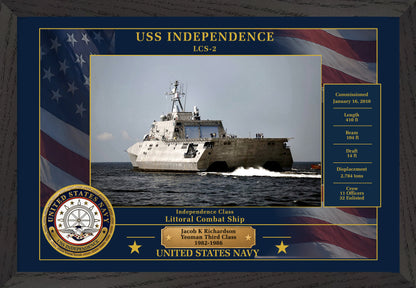 USS Independence LCS-2 Framed Patriotic Photo