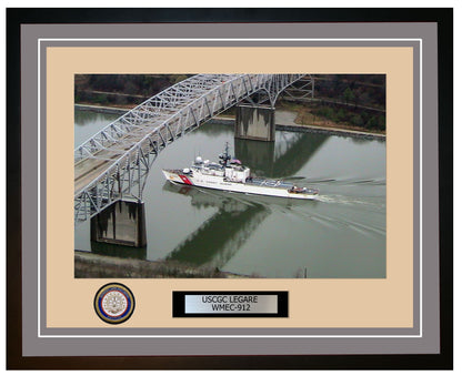 USCGC LEGARE WMEC 912 Framed Coast Guard Ship Photo Grey 57WMEC912