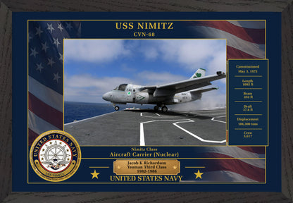 USS Nimitz CVN-68 Framed Patriotic Photo