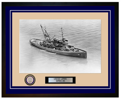 USCGC LIPAN WMEC 85 Framed Coast Guard Ship Photo Blue 60WMEC85