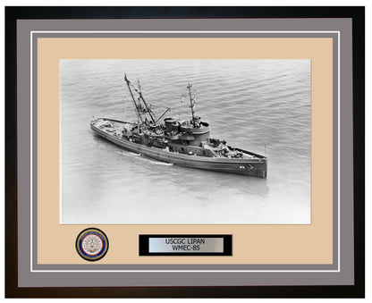 USCGC LIPAN WMEC 85 Framed Coast Guard Ship Photo Grey 60WMEC85