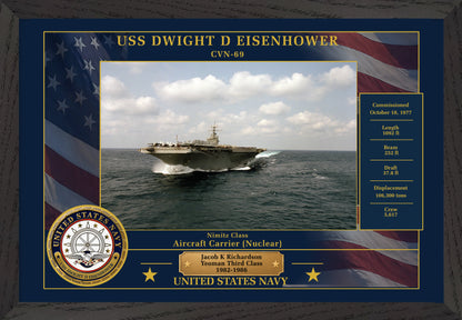 USS Francis M Robinson DE-220 Framed Patriotic Photo
