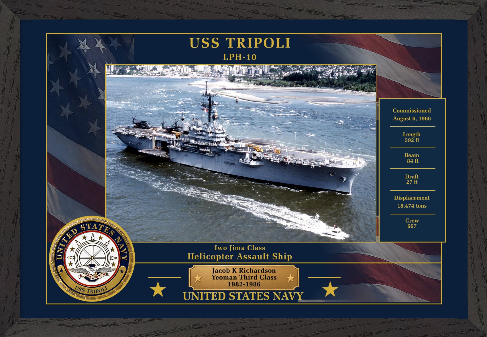 USS Tripoli LPH-10 Art Print – Navy Emporium