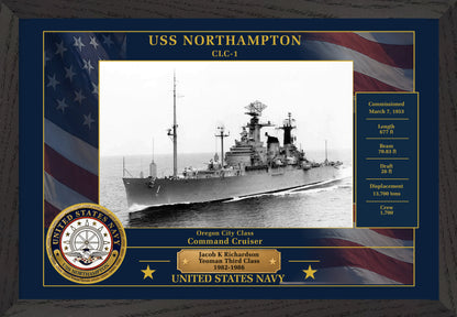 USS Northampton CLC-1 Framed Patriotic Photo