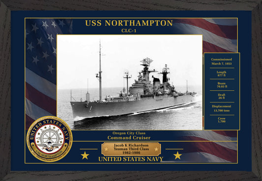 USS Northampton CLC-1 Framed Patriotic Photo