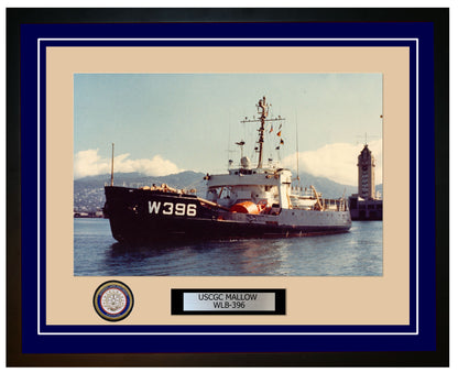 USCGC MALLOW WLB 396 Framed Coast Guard Ship Photo Blue 64WLB396