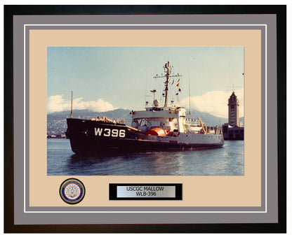 USCGC MALLOW WLB 396 Framed Coast Guard Ship Photo Grey 64WLB396