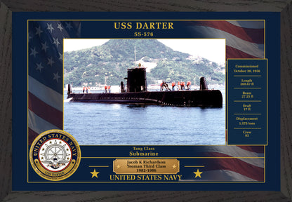 USS Darter SS-576 Framed Patriotic Photo