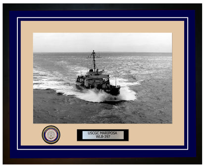 USCGC MARIPOSA WLB 397 Framed Coast Guard Ship Photo Blue 71WLB397