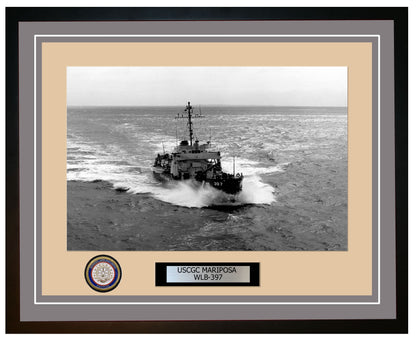 USCGC MARIPOSA WLB 397 Framed Coast Guard Ship Photo Grey 71WLB397