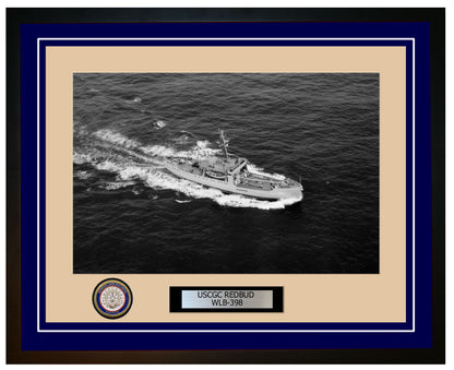 USCGC REDBUD WLB 398 Framed Coast Guard Ship Photo Blue 83WLB398