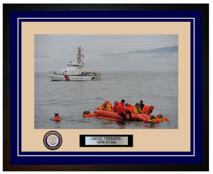 USCGC TERRAPIN WPB 87366 Framed Coast Guard Ship Photo Blue 97WPB87366