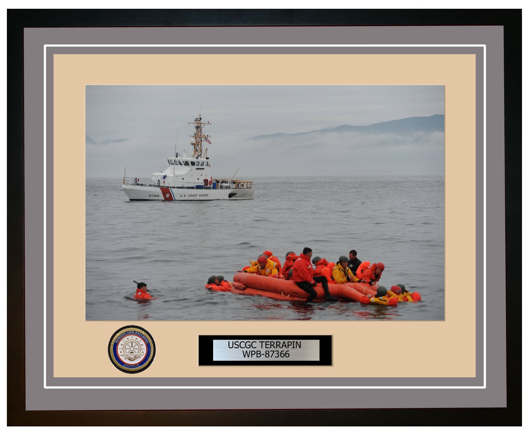 USCGC TERRAPIN WPB 87366 Framed Coast Guard Ship Photo Grey 97WPB87366