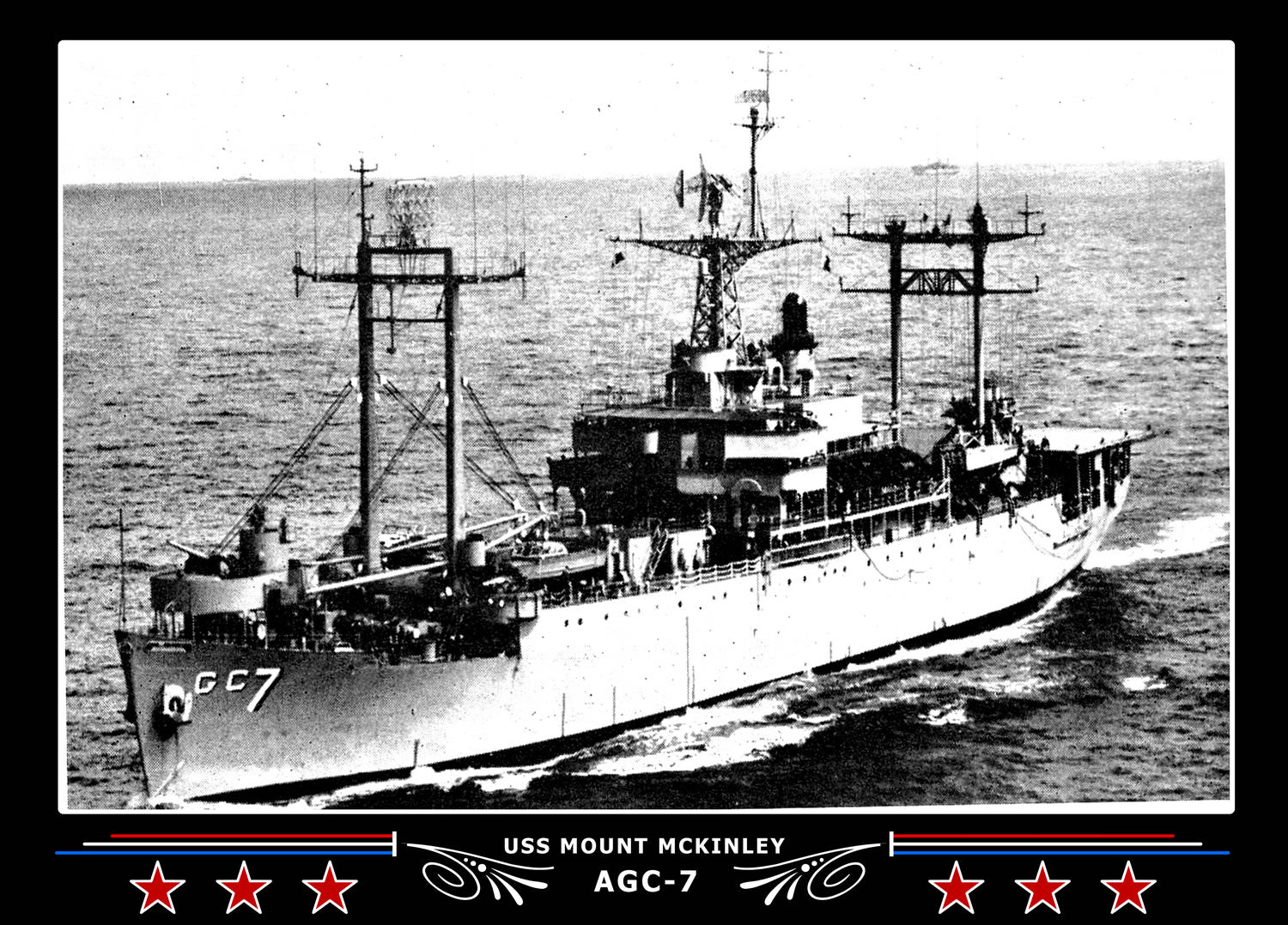 USS Mount Mckinley AGC7 Canvas Photo Print