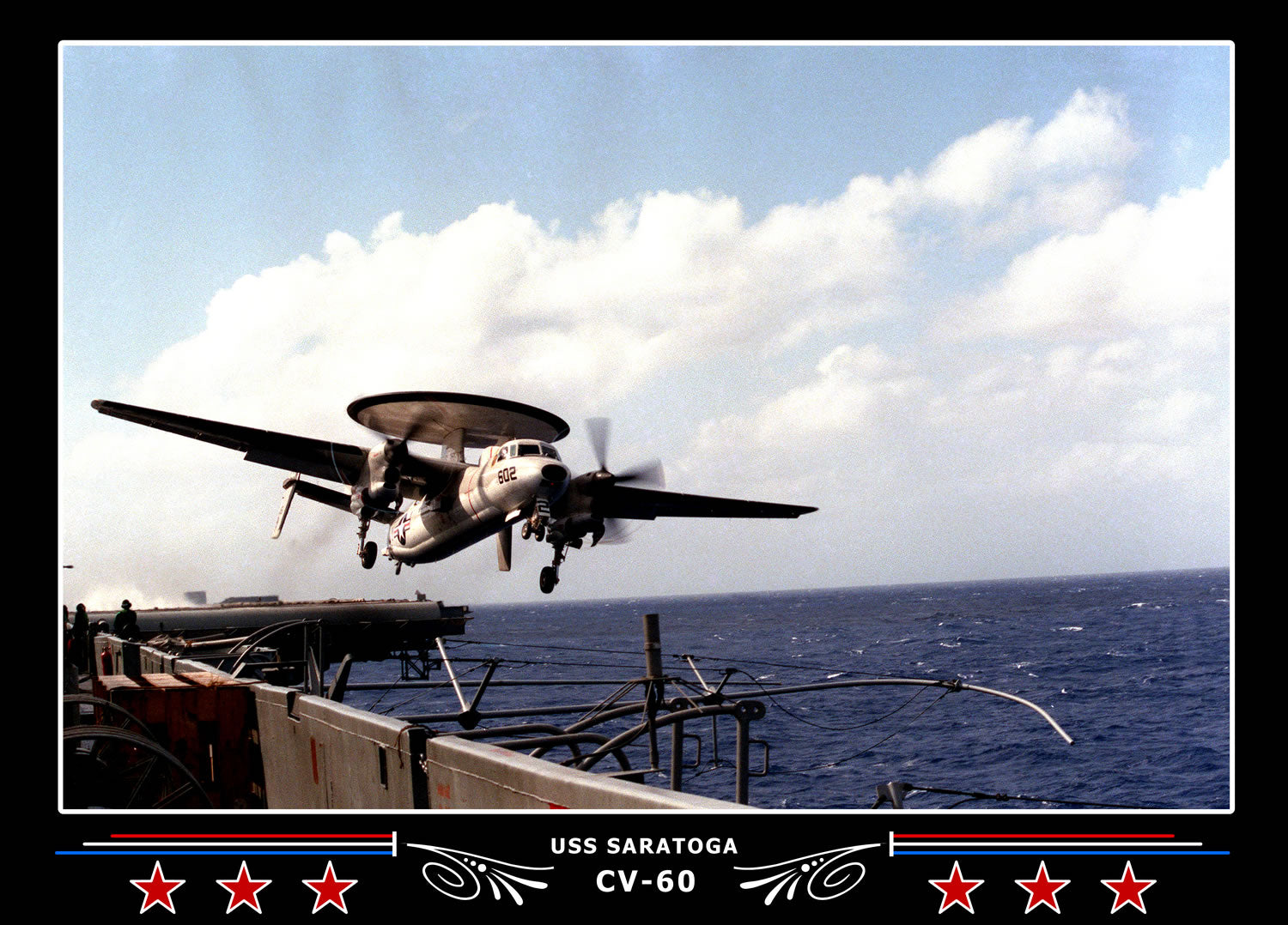USS Saratoga CV-60 Canvas Photo Print