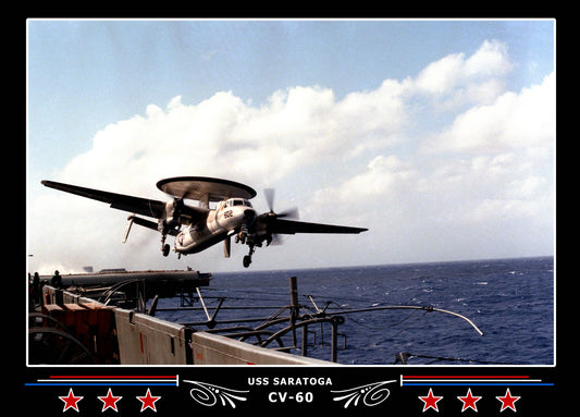 USS Saratoga CV-60 Canvas Photo Print