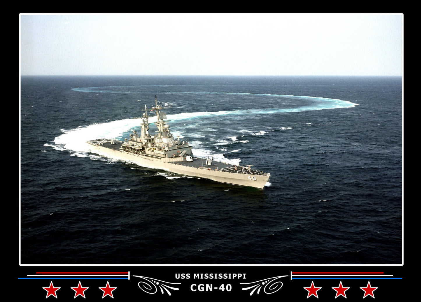 USS Mississippi CGN-40 Canvas Photo Print