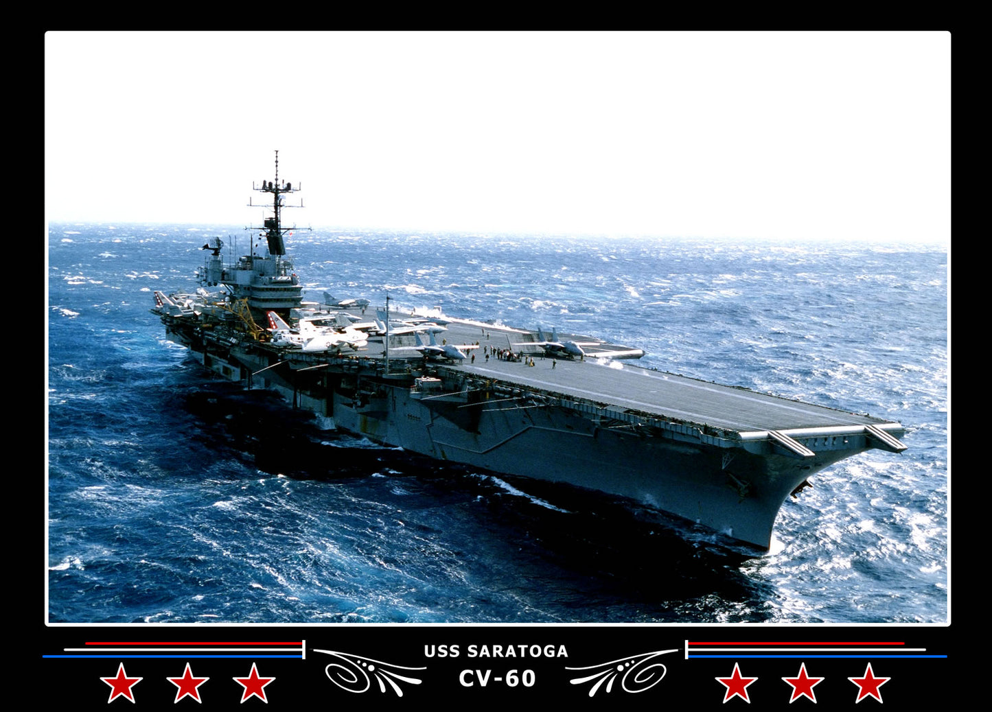 USS Saratoga CV-60 Canvas Photo Print