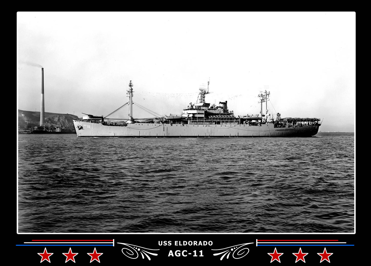USS Eldorado AGC11 Canvas Photo Print