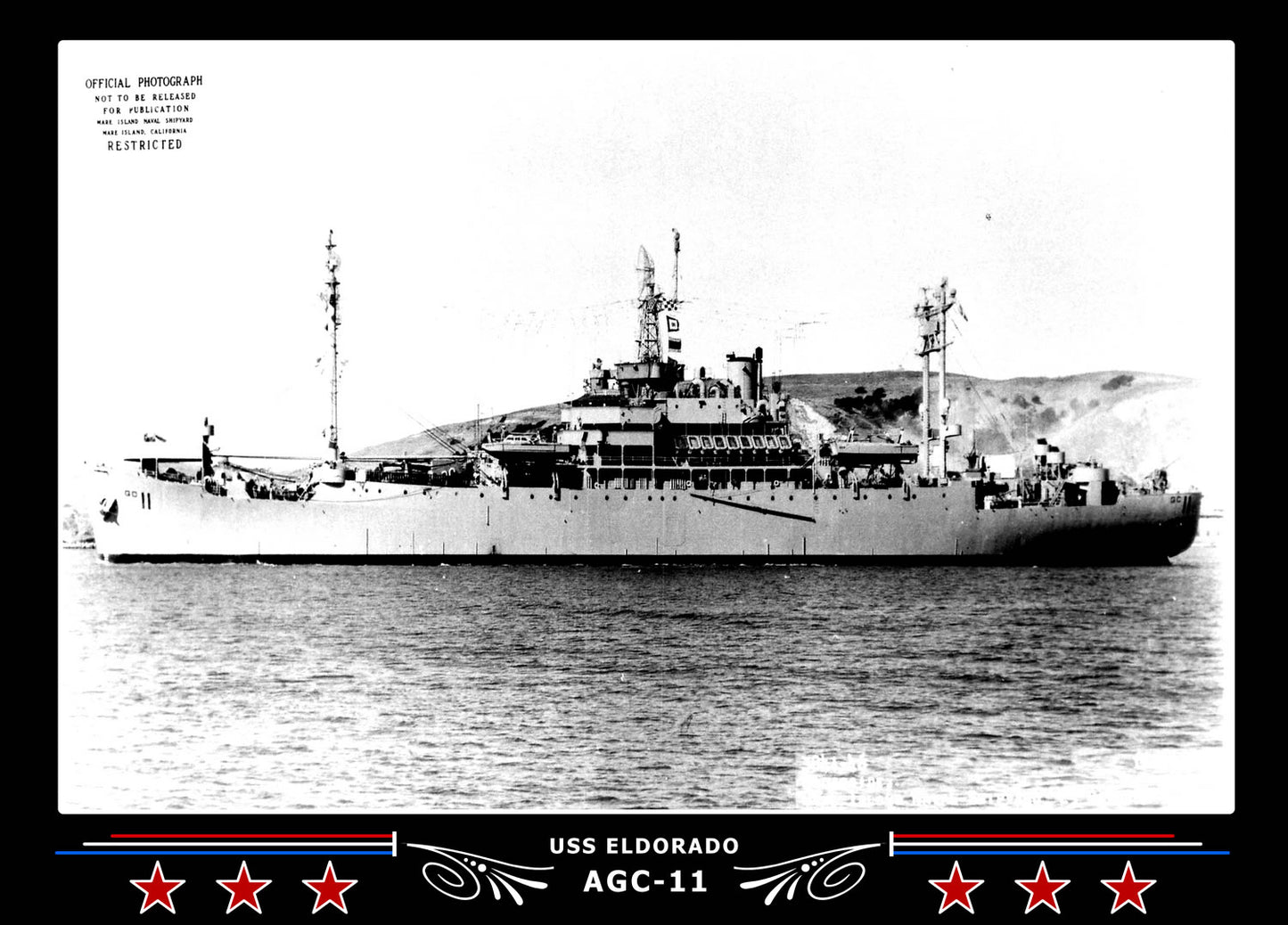 USS Eldorado AGC11 Canvas Photo Print