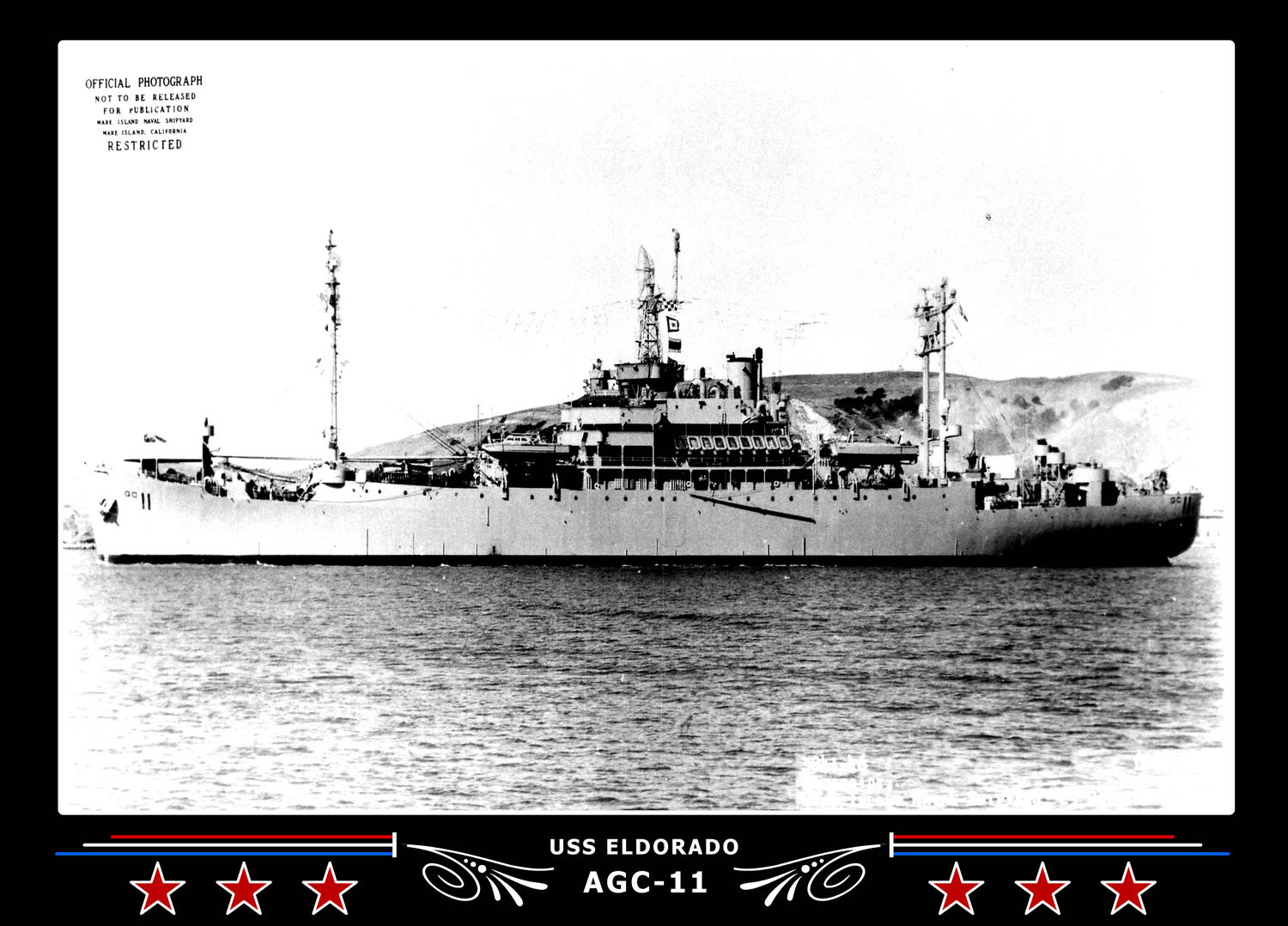 USS Eldorado AGC11 Canvas Photo Print