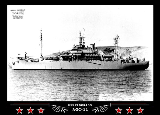 USS Eldorado AGC11 Canvas Photo Print