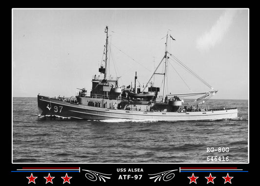 USS Alsea ATF-97 Canvas Photo Print