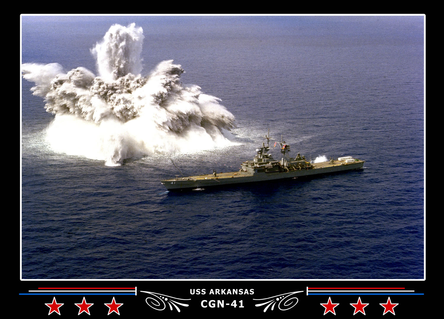 USS Arkansas CGN-41 Canvas Photo Print
