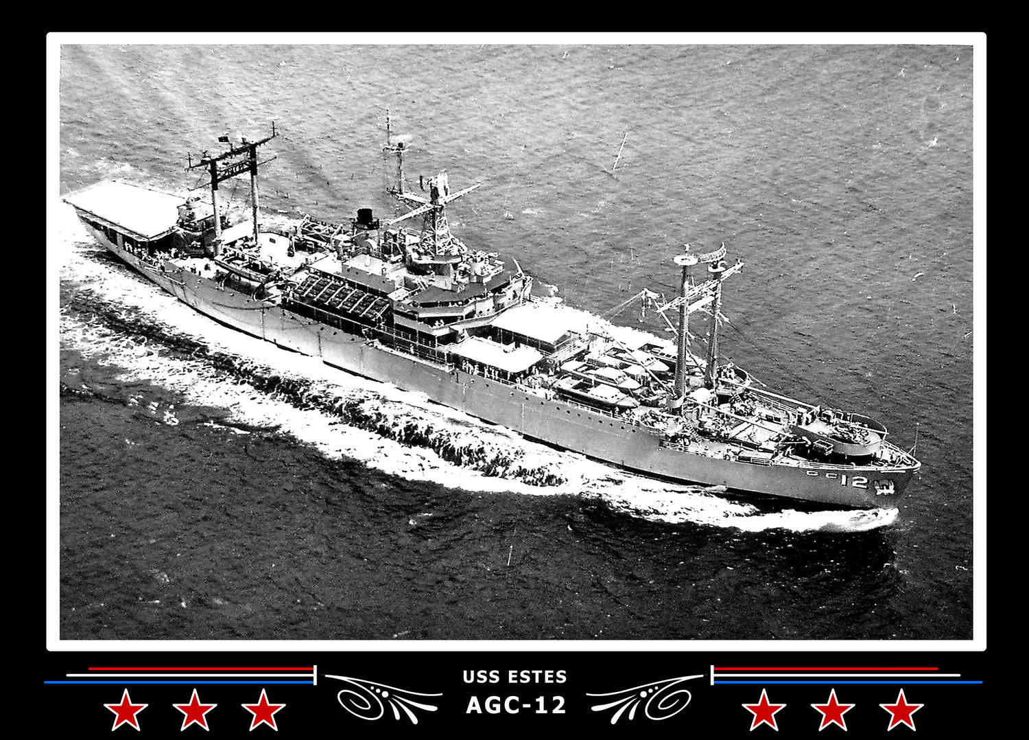 USS Estes AGC12 Canvas Photo Print