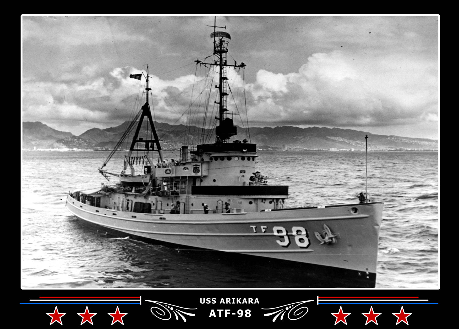 USS Arikara ATF-98 Canvas Photo Print