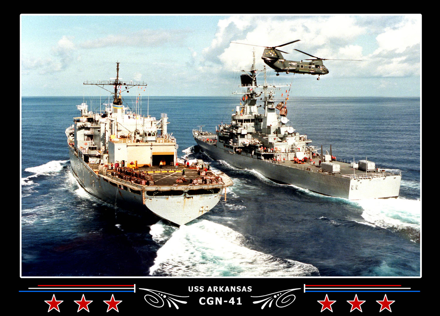 USS Arkansas CGN-41 Canvas Photo Print