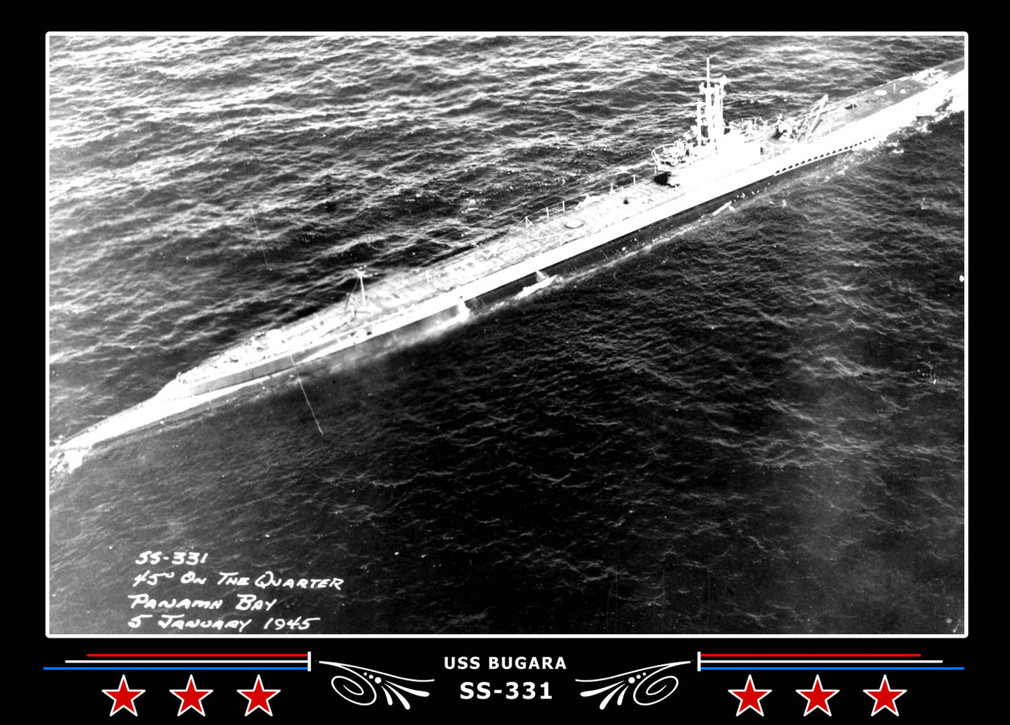 USS Bugara SS-331 Canvas Photo Print