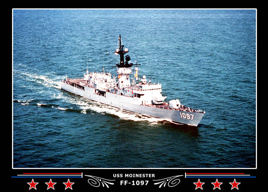 USS Moinester FF-1097 Canvas Photo Print