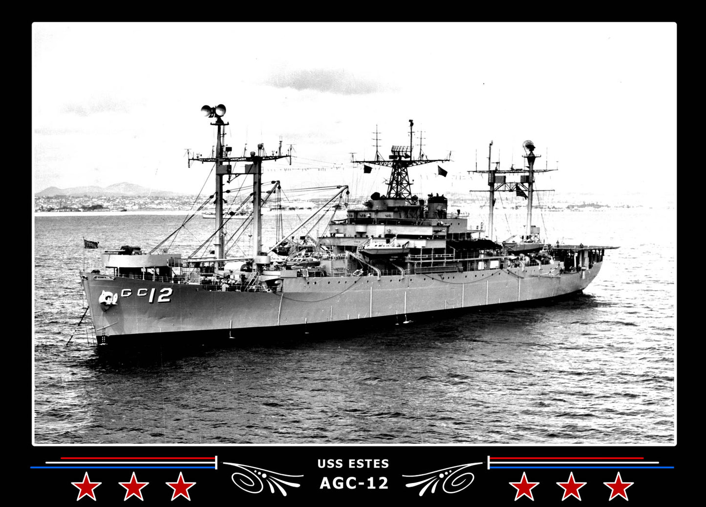 USS Estes AGC12 Canvas Photo Print